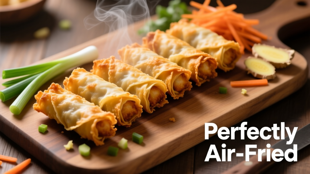 How to Air Fry Frozen Chicken Egg Rolls Perfectly