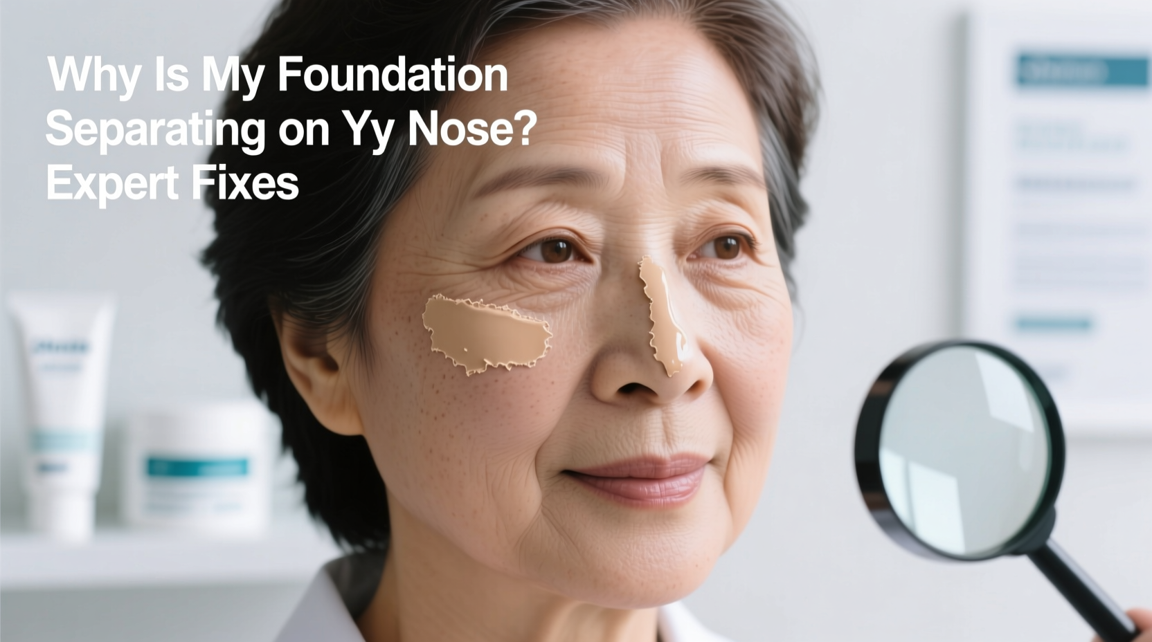 why is my foundation separating on my nose expert fixes