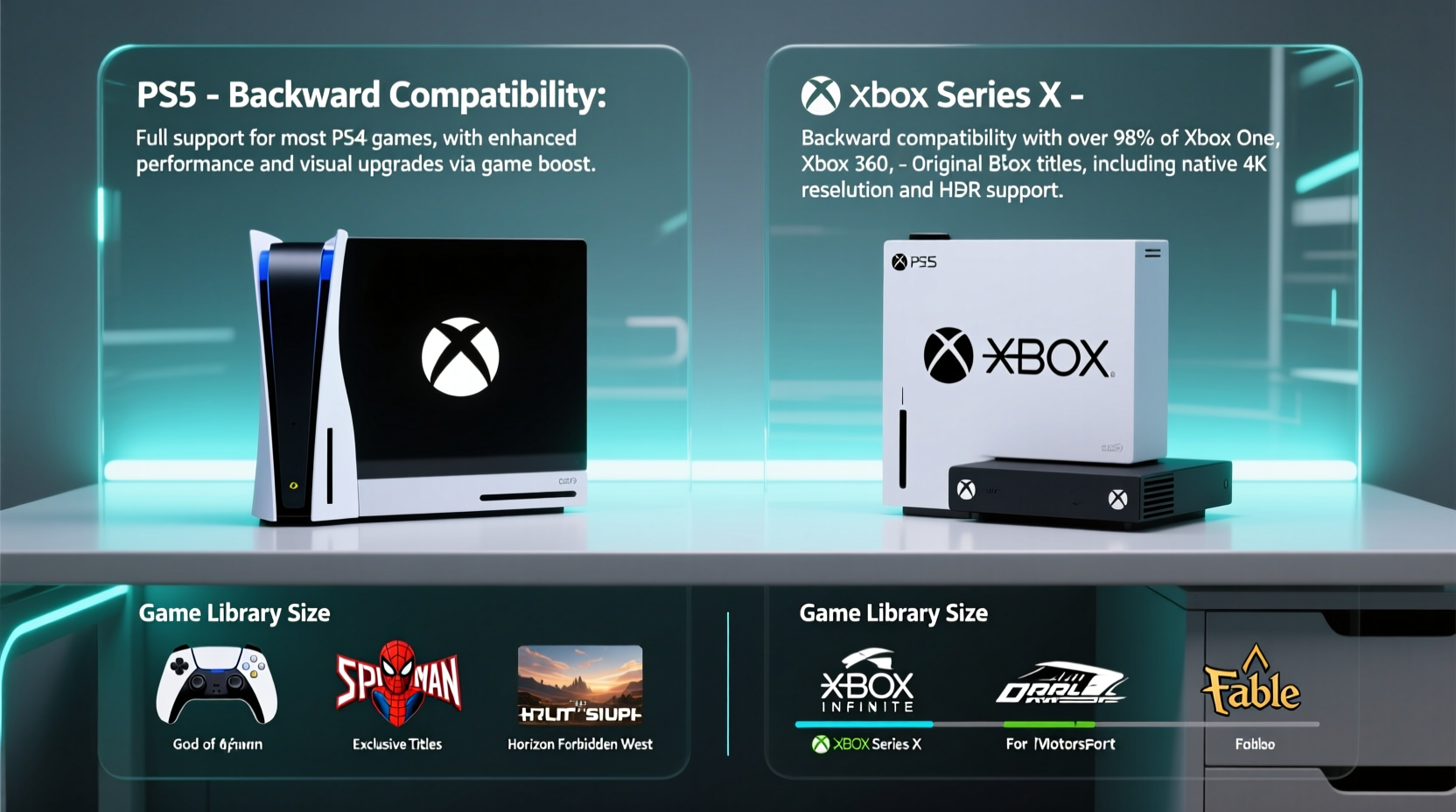 ps5 vs xbox series x which has better backward compatibility and game library