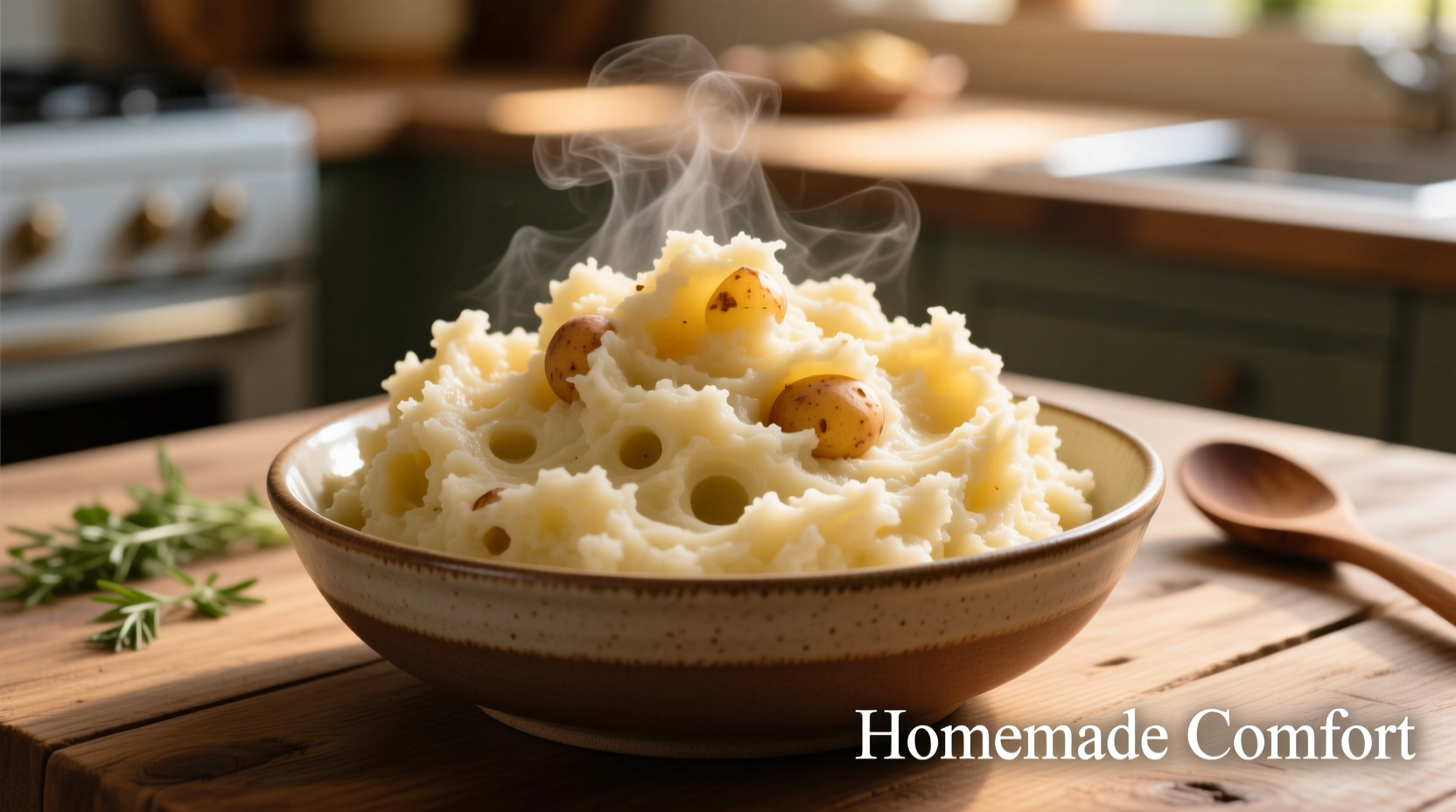 Perfectly fluffy russet potato mashed potatoes in a bowl