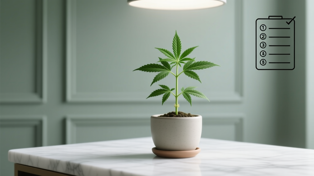 Indoor Cannabis Seedling Not Growing? 7-Point Fix