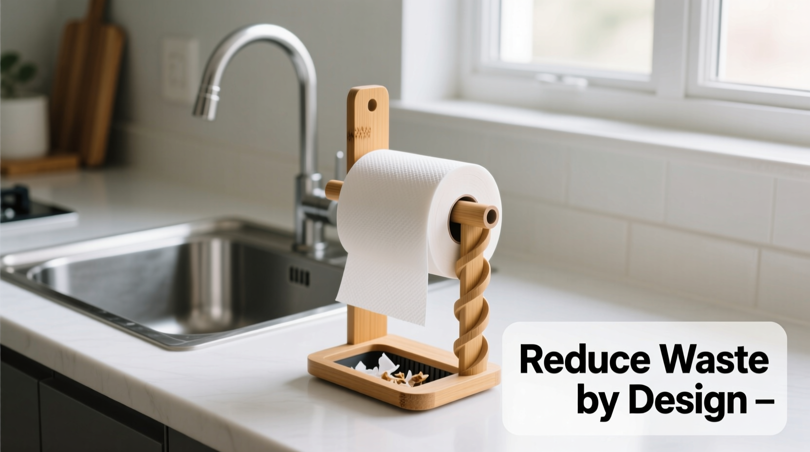 paper towel roll holder types which one reduces waste