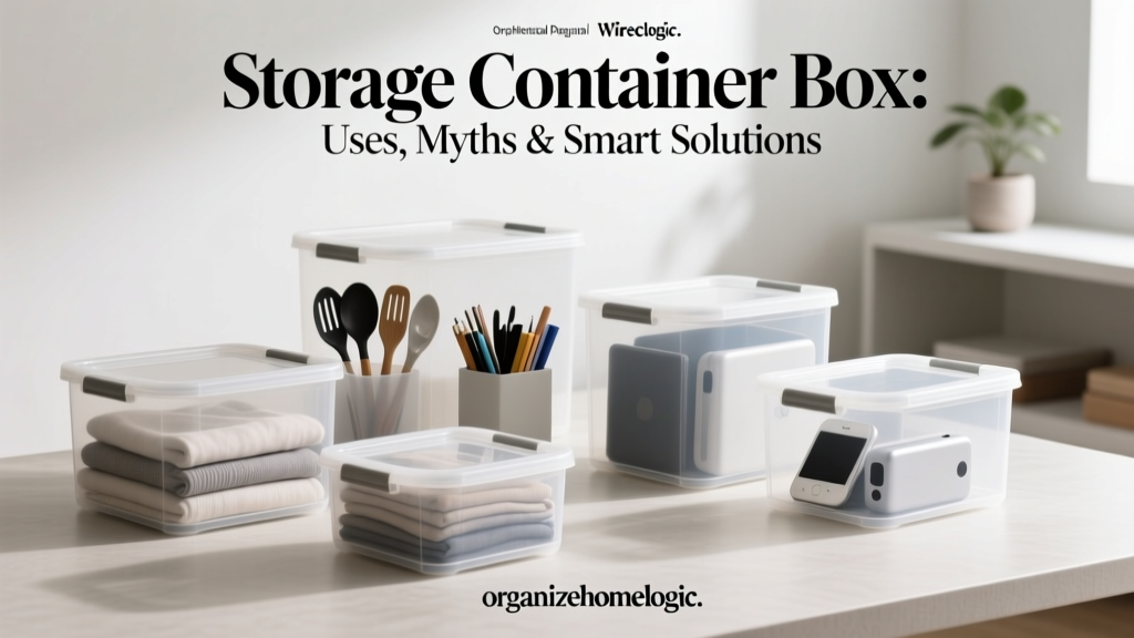 Storage Container Box: Uses, Myths & Smart Solutions