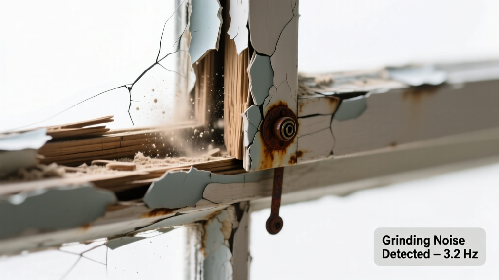 Window Trim Rotting and Making Grinding Noise: Quick Diagnosis