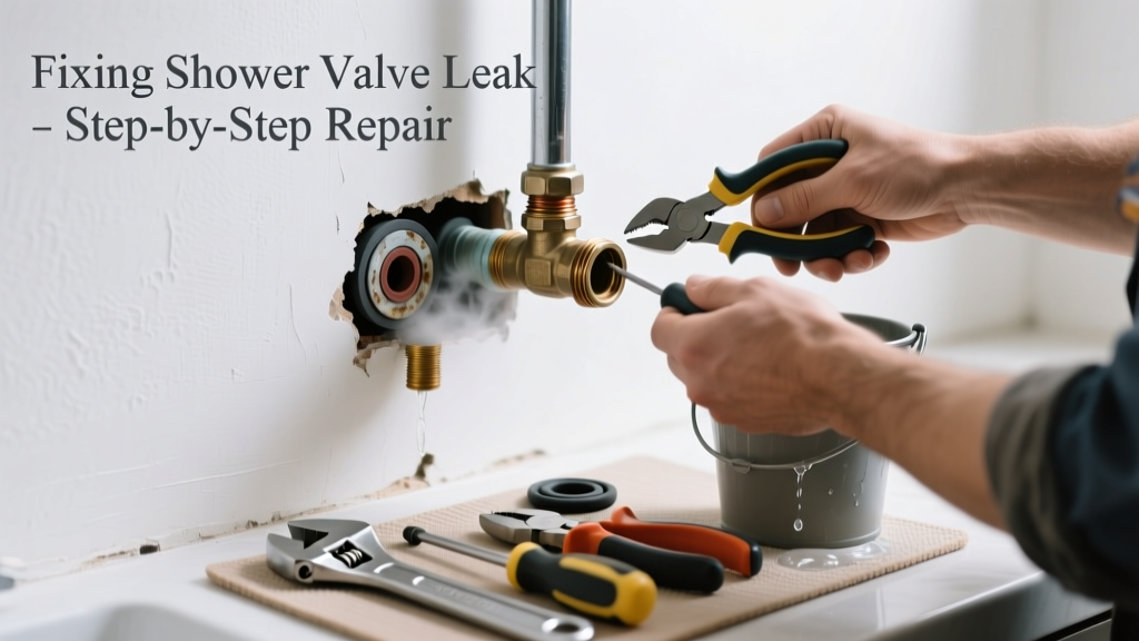 Fixing a Shower Valve Leak Behind Kitchen Wall