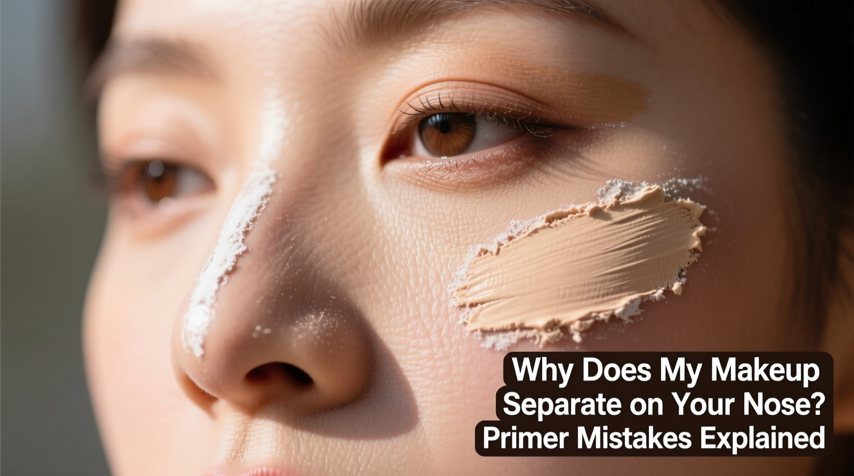why does my makeup separate on my nose specifically primer mistakes