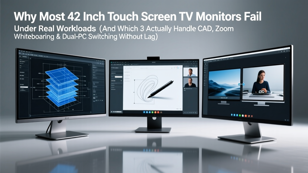 Why Most 42 Inch Touch Screen Tv Monitors Fail Under Real Workloads (And Which 3 Actually Handle CAD, Zoom Whiteboarding & Dual-PC Switching Without Lag)