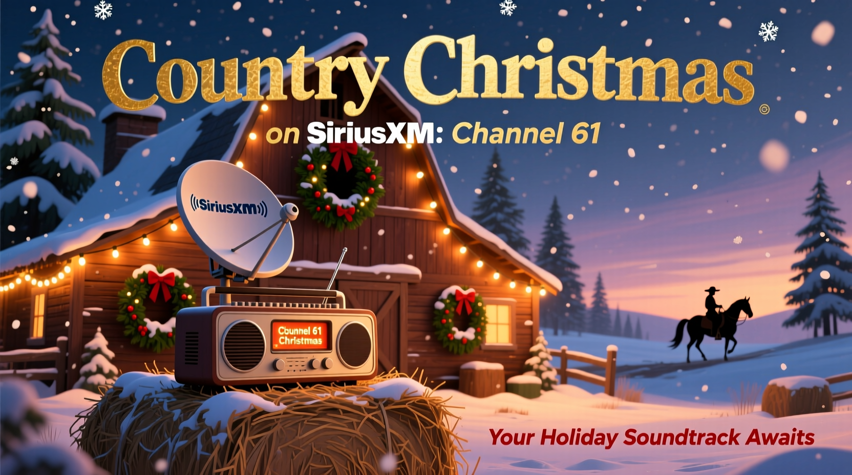 what channel is country christmas on siriusxm