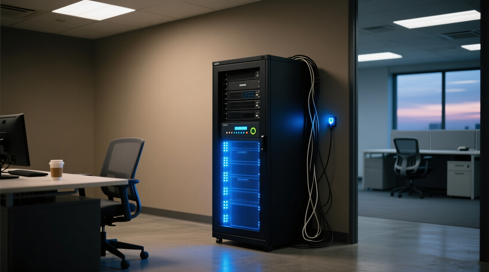 the computer cabinet office rebooted