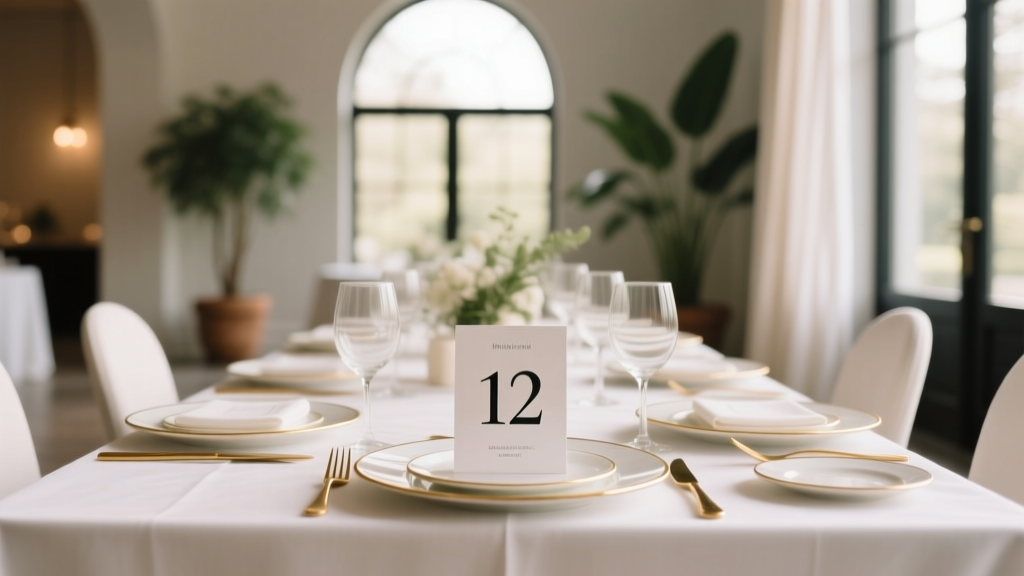 Table Numbers for Weddings: When You Really Need Them
