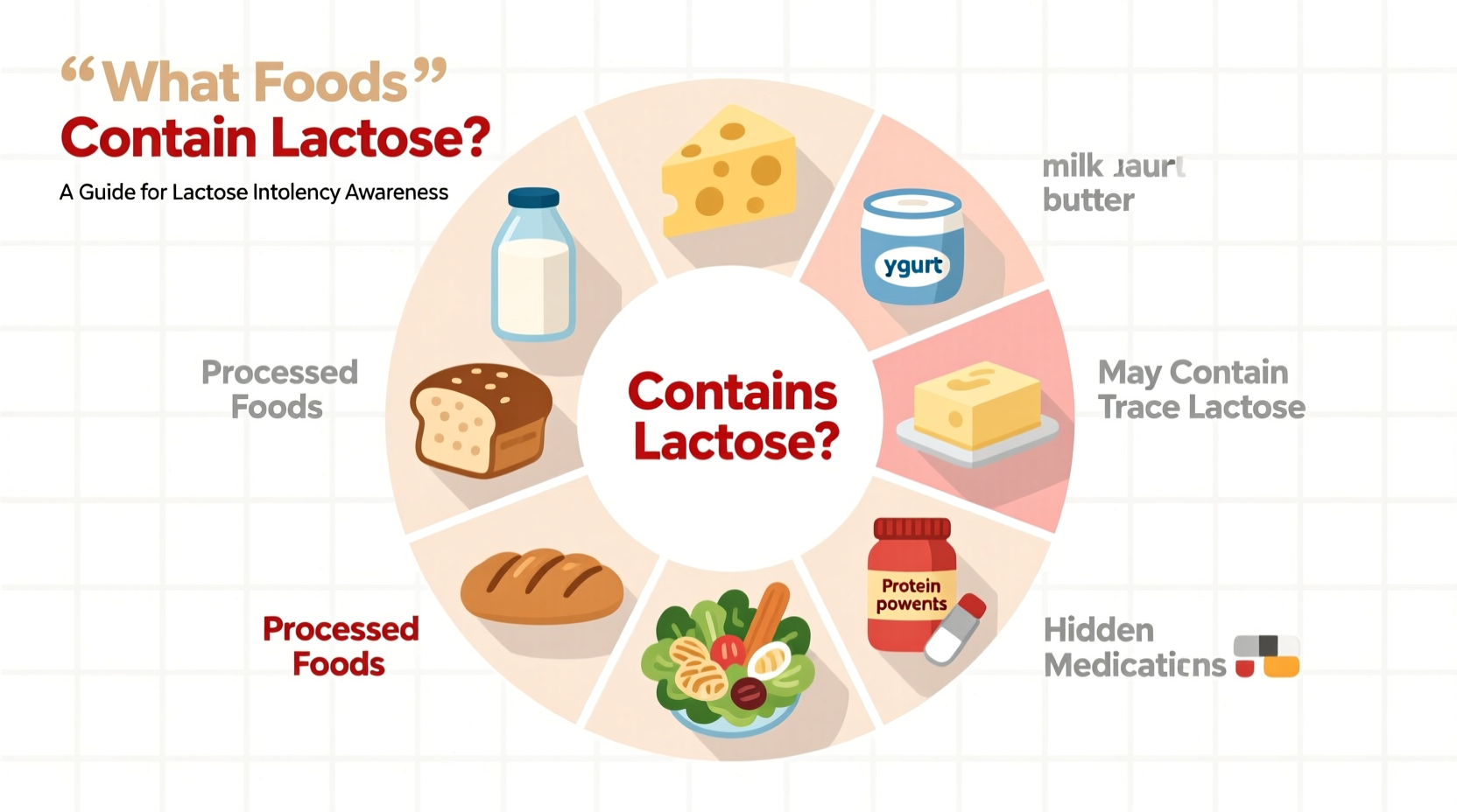 what foods contain lactose