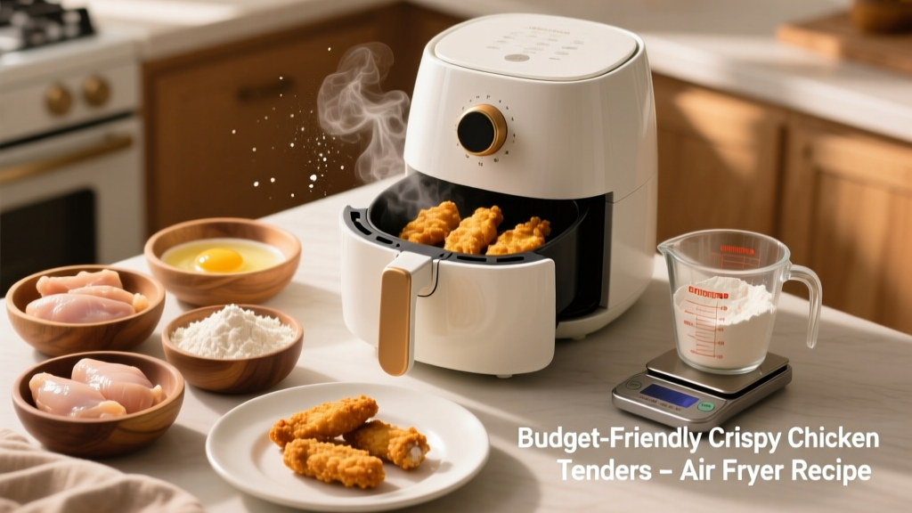 Crispy Flour Chicken Tenders in Air Fryer (Budget)