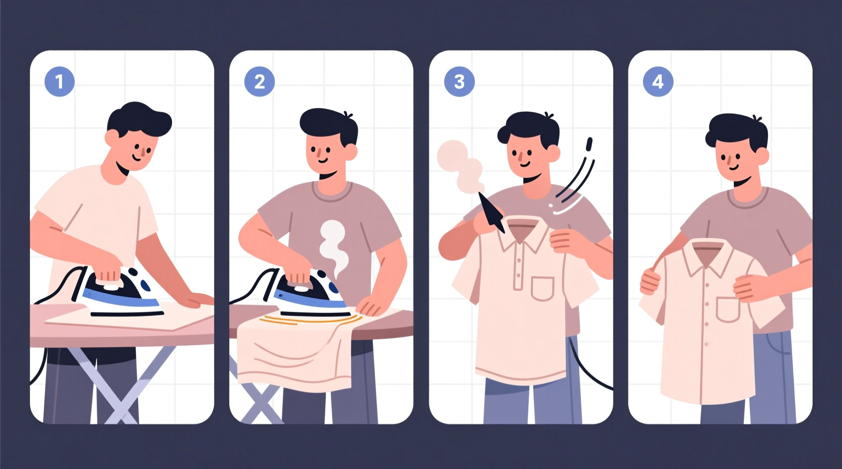how to iron clothes