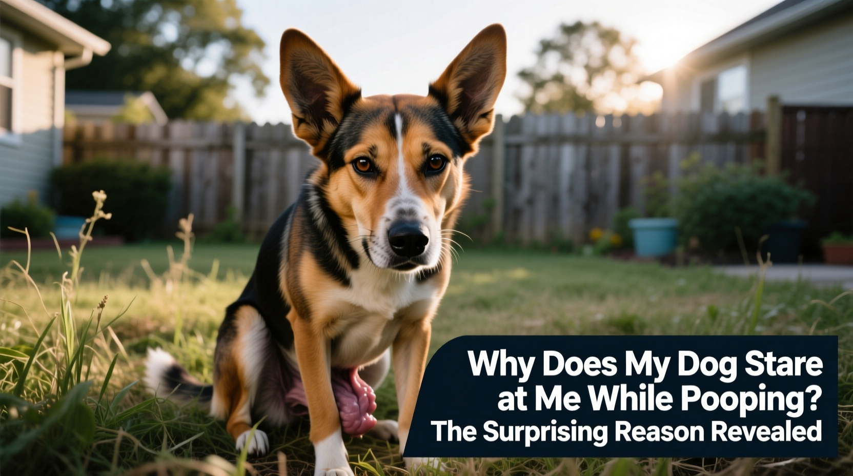 why does my dog stare at me while pooping the surprising reason revealed