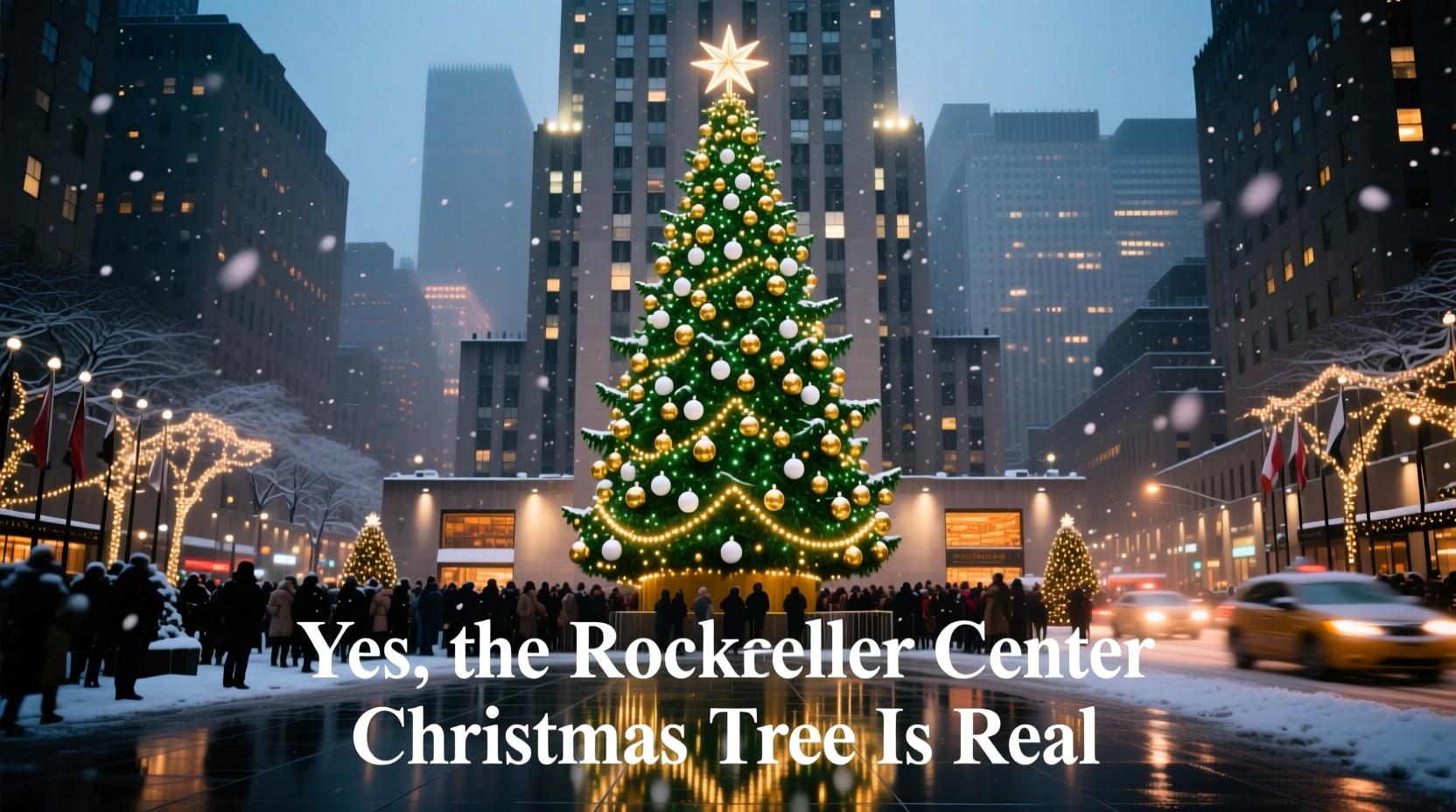 is the christmas tree at rockefeller center real