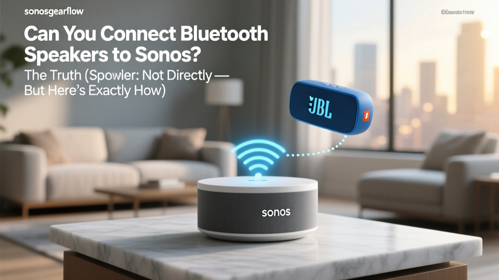 Can You Connect Bluetooth Speakers to Sonos?