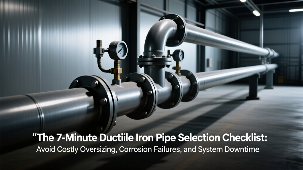 Ductile Iron Pipe Selection Checklist: ASME B31.3 Compliant