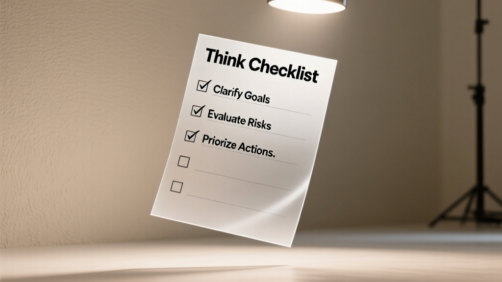 The Think Checklist: A Field-Tested Cognitive Framework for High-Stakes Decisions