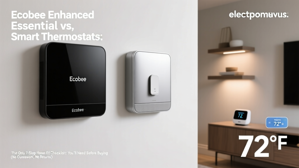 Ecobee Enhanced Essential vs. Smart Thermostats: The Only 7-Step Home Fit Checklist You’ll Need Before Buying (No Guesswork, No Returns)