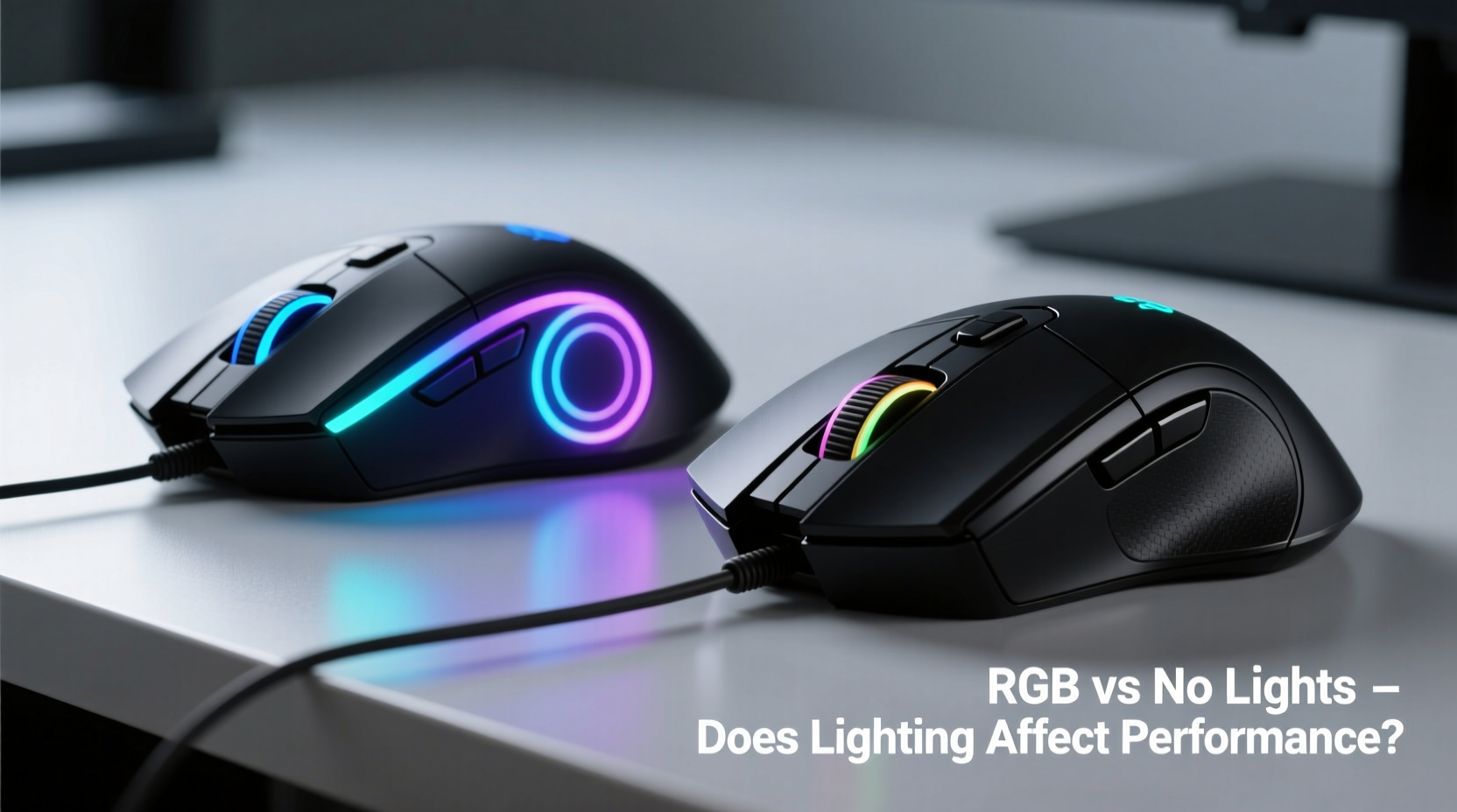 gaming mouse with rgb vs no lights does lighting affect performance or just power use