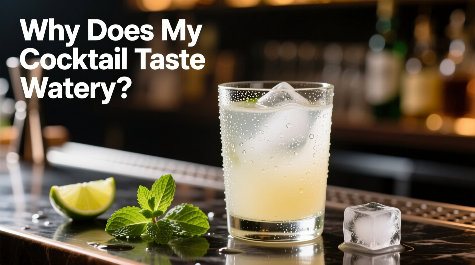 why does my cocktail taste watery fixing dilution mistakes