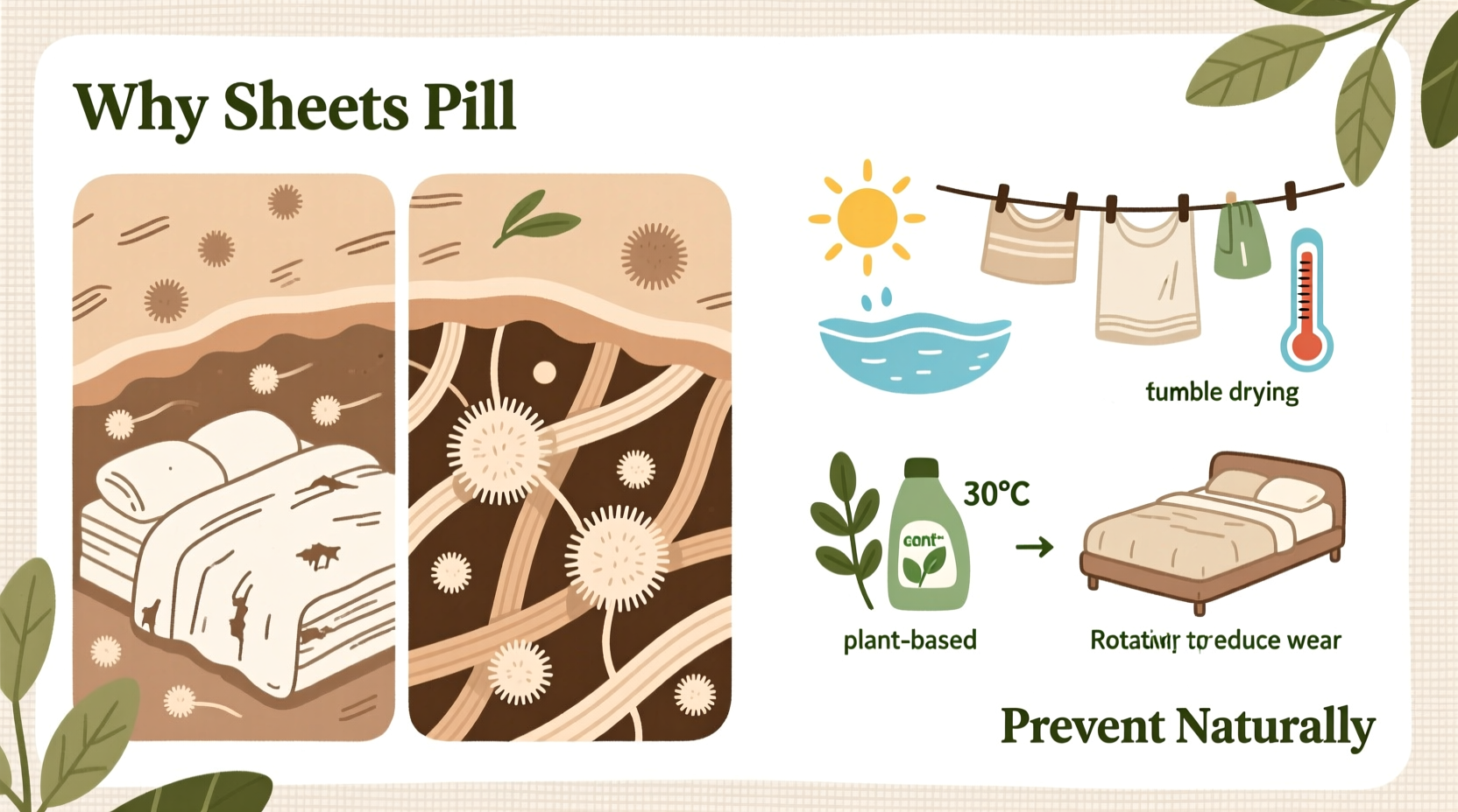 why do sheets pill and how to prevent it naturally