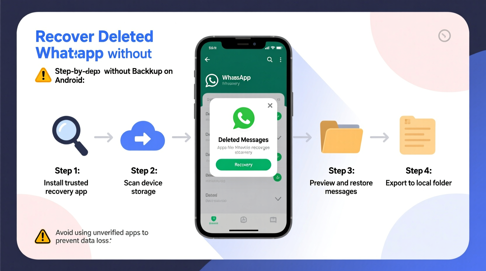 how to recover deleted whatsapp messages without backup android