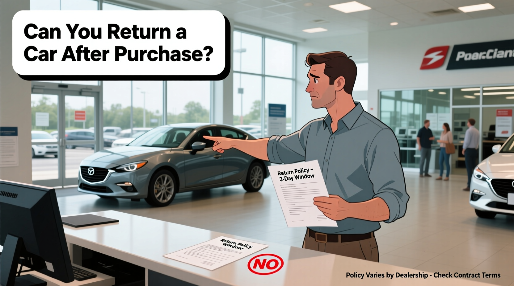 can you return a car to a dealership
