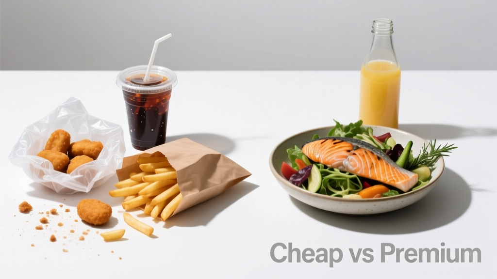 Cheap vs Premium Food: What the Data Says About Nutrition, Cost, and Real-World Trade-Offs