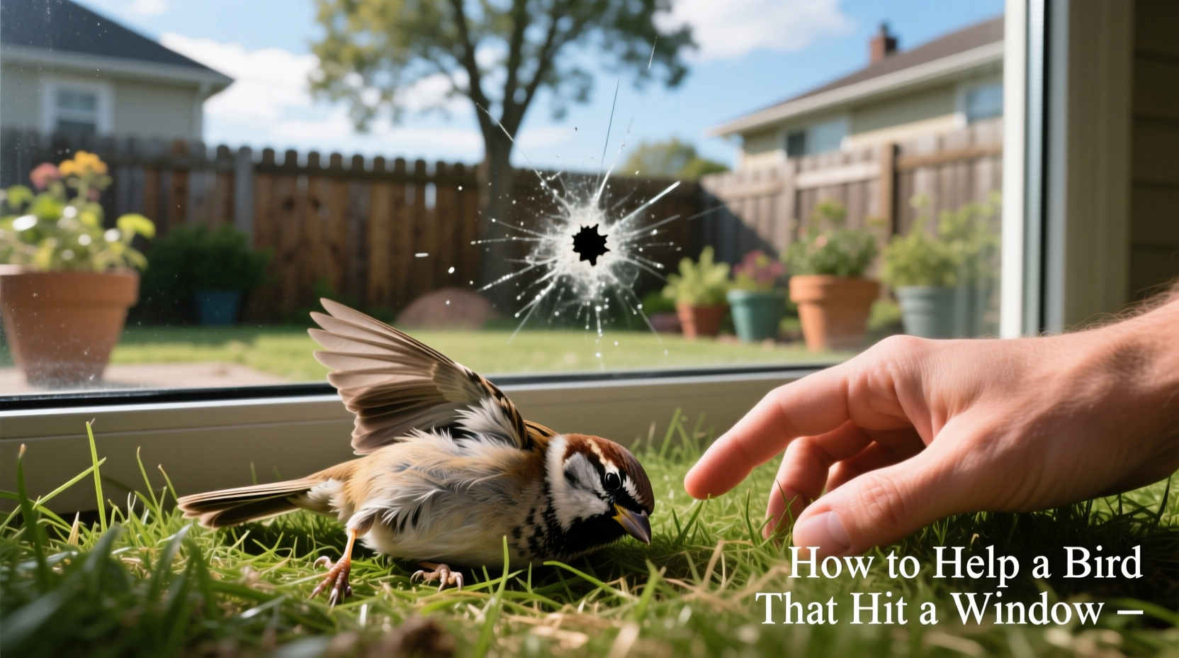 how to help a bird that hit a window