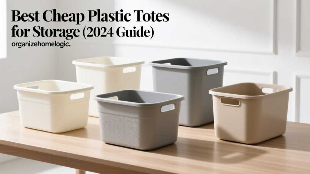 Best Cheap Plastic Totes for Storage (2024 Guide)