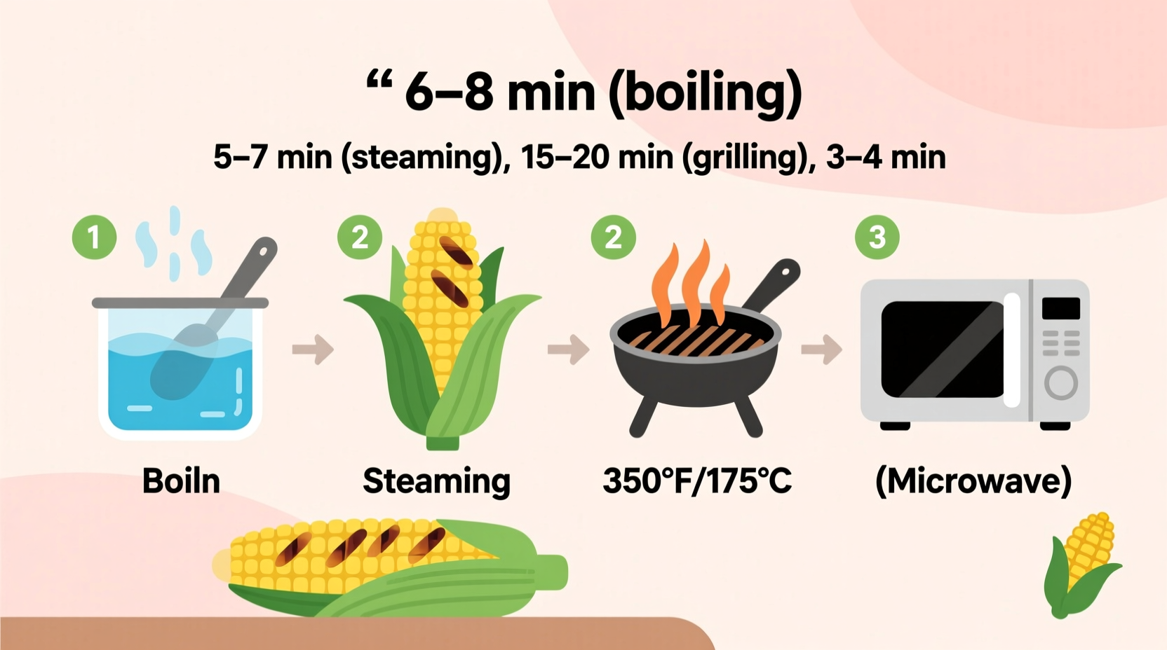 how long cook corn on cob