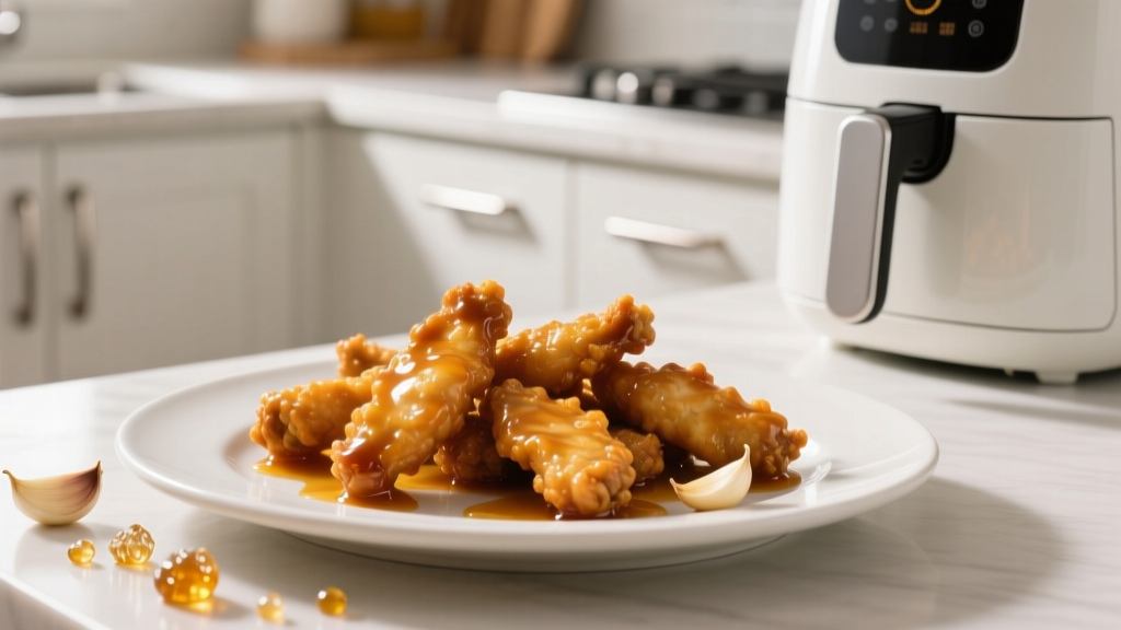 Honey Garlic Chicken Tenders in Air Fryer (Crispy!)