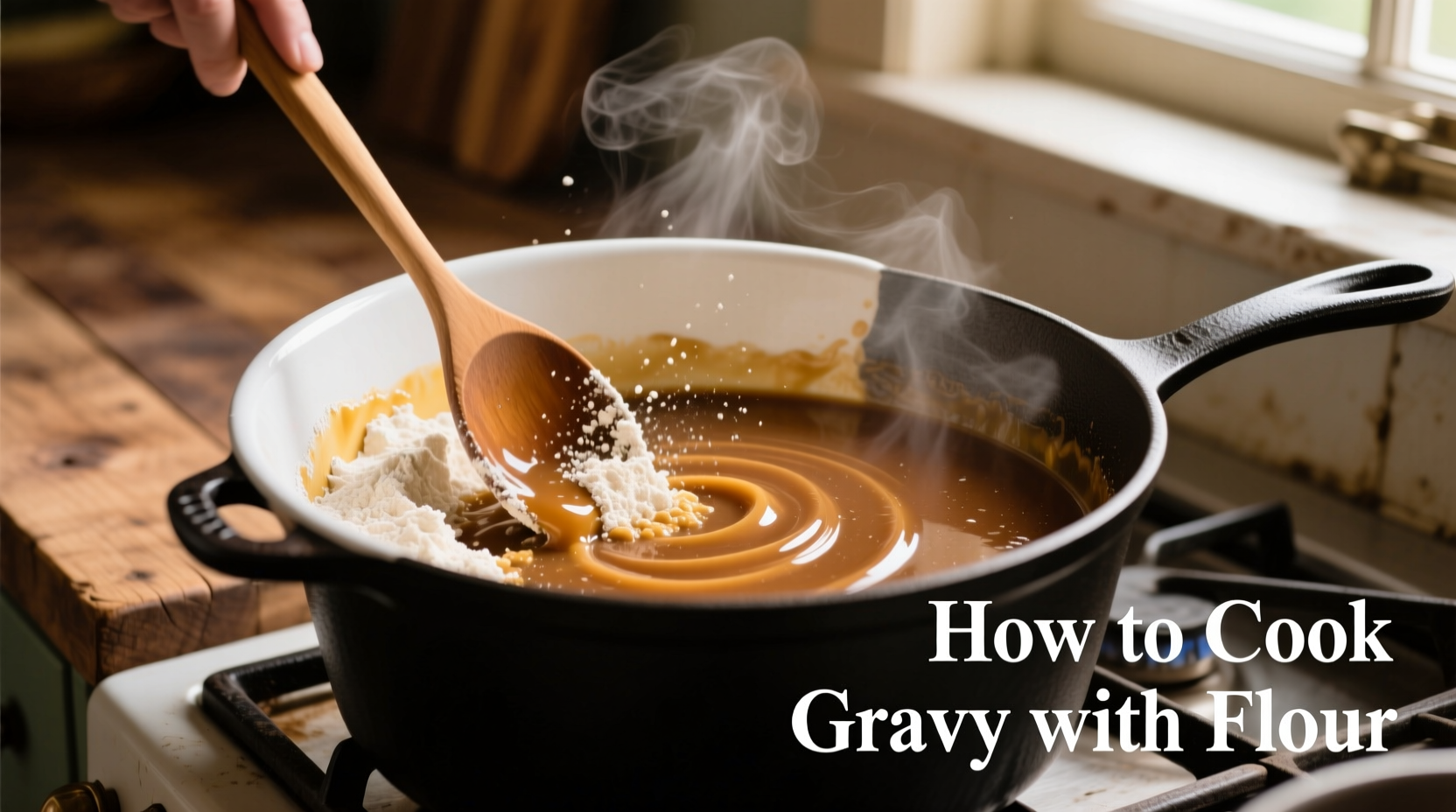 how to cook gravy with flour