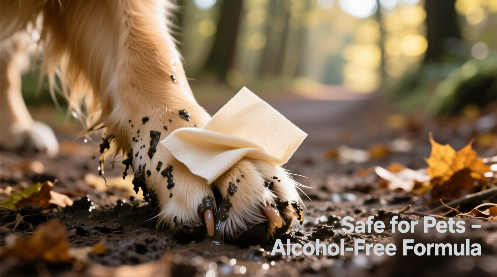 can pet-safe alcohol wipes clean paws after muddy walks