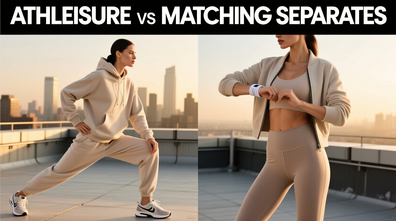 athleisure sets vs matching separates which looks more put together