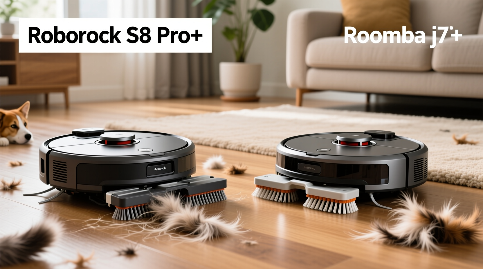 roborock vs roomba for pet hair which robot vacuum doesnt get tangled instantly