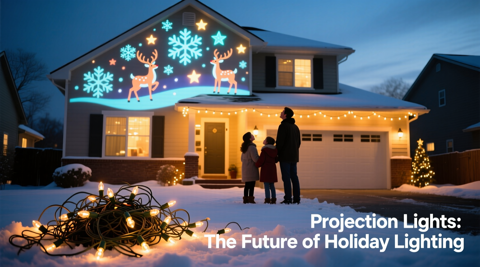 why are some people switching to projection christmas lights instead of strings