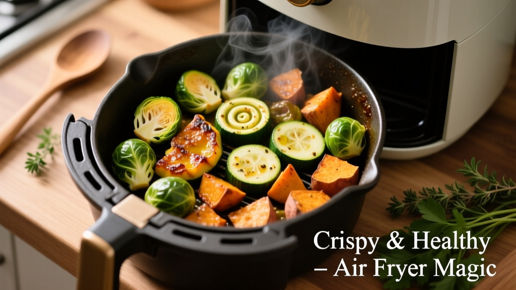 Air Fryer Squash & Brussels Sprouts: Crispy, Easy, Healthy