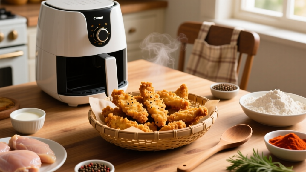 Southern Fried Chicken Strips in Air Fryer (Crispy!)