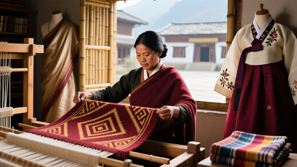 Nepali Gunyu Cholo Woolen Weaving And Ethnic Pattern Guide
