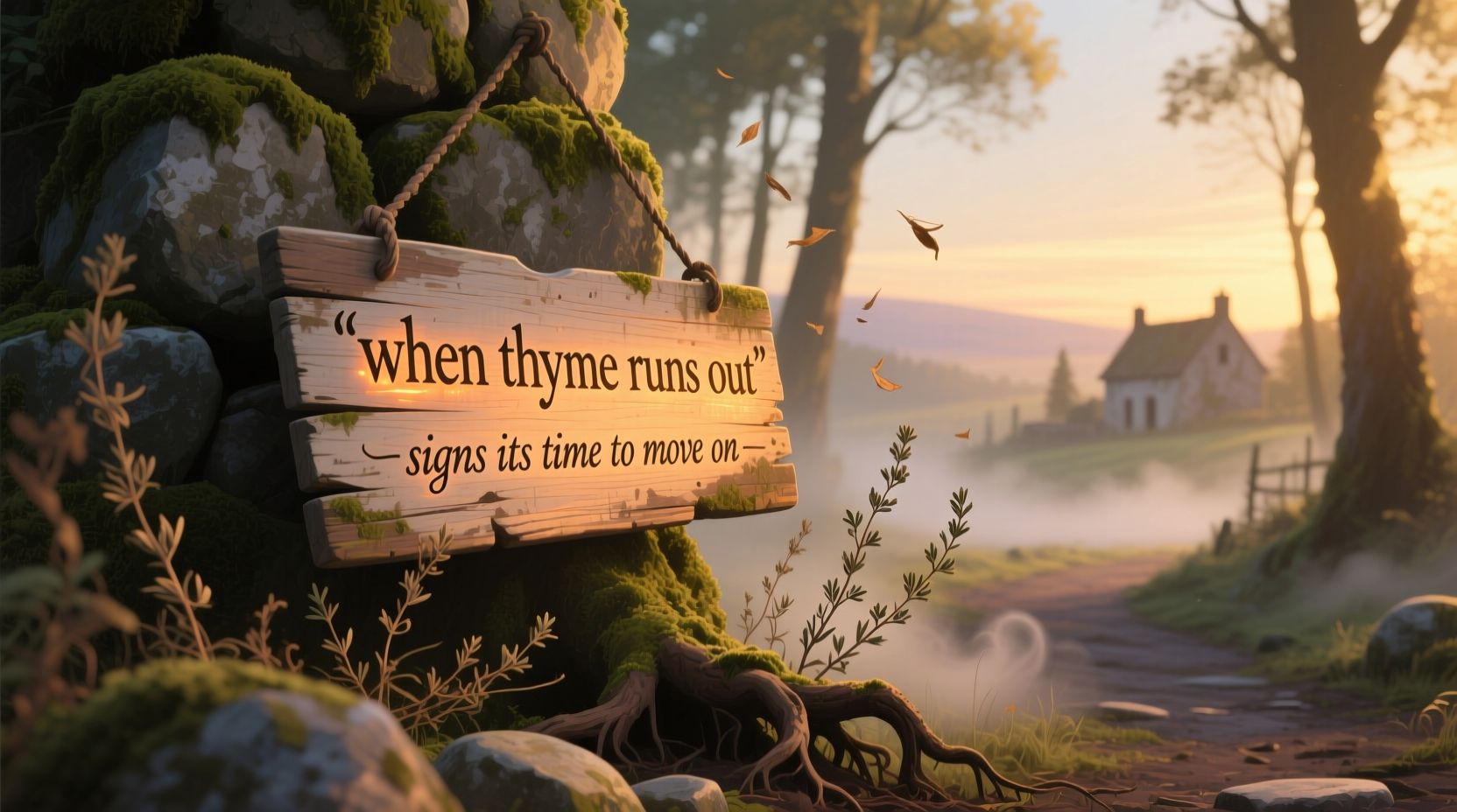 when thyme runs out signs its time to move on