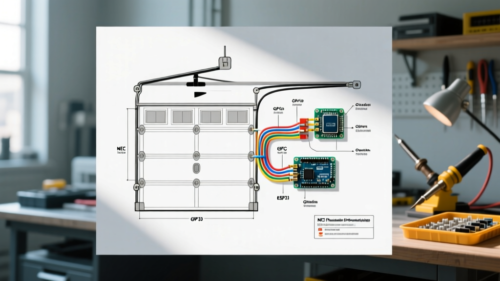 NEC Code Guide & Wiring Diagram for Garage Door Opener Safety