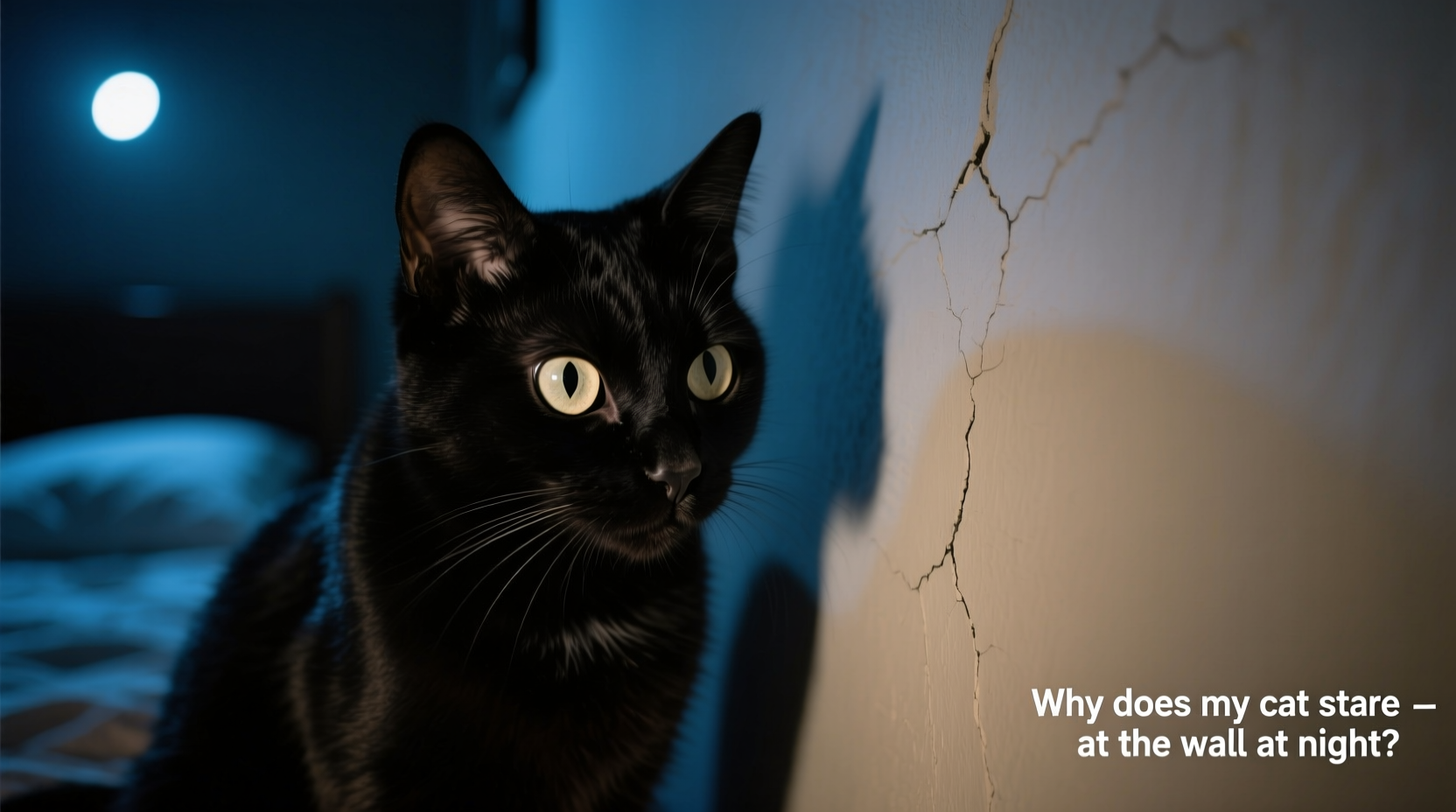 why does my cat stare at the wall specifically at night explained