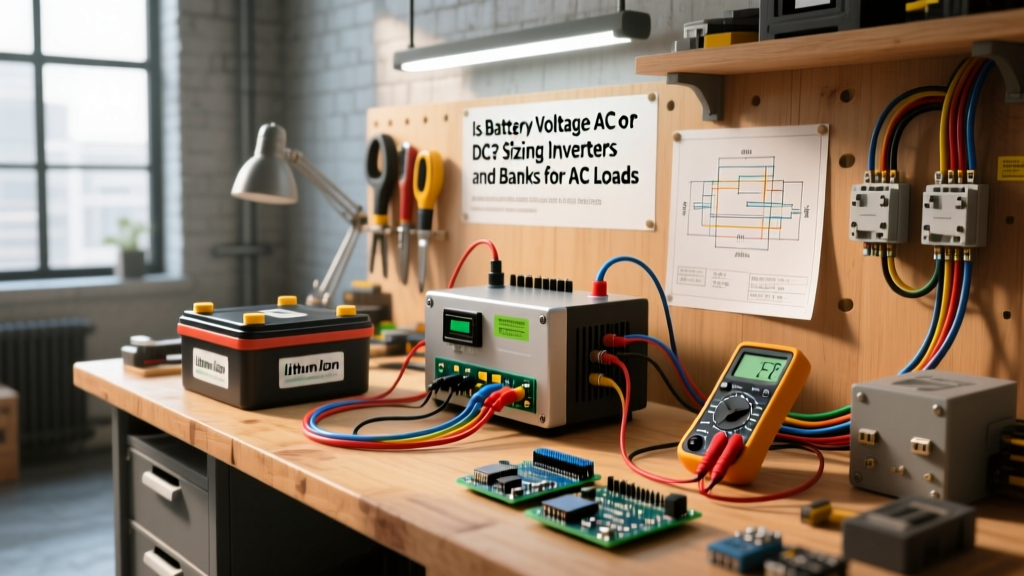 Is Battery Voltage AC or DC? Sizing Inverters and Banks for AC Loads