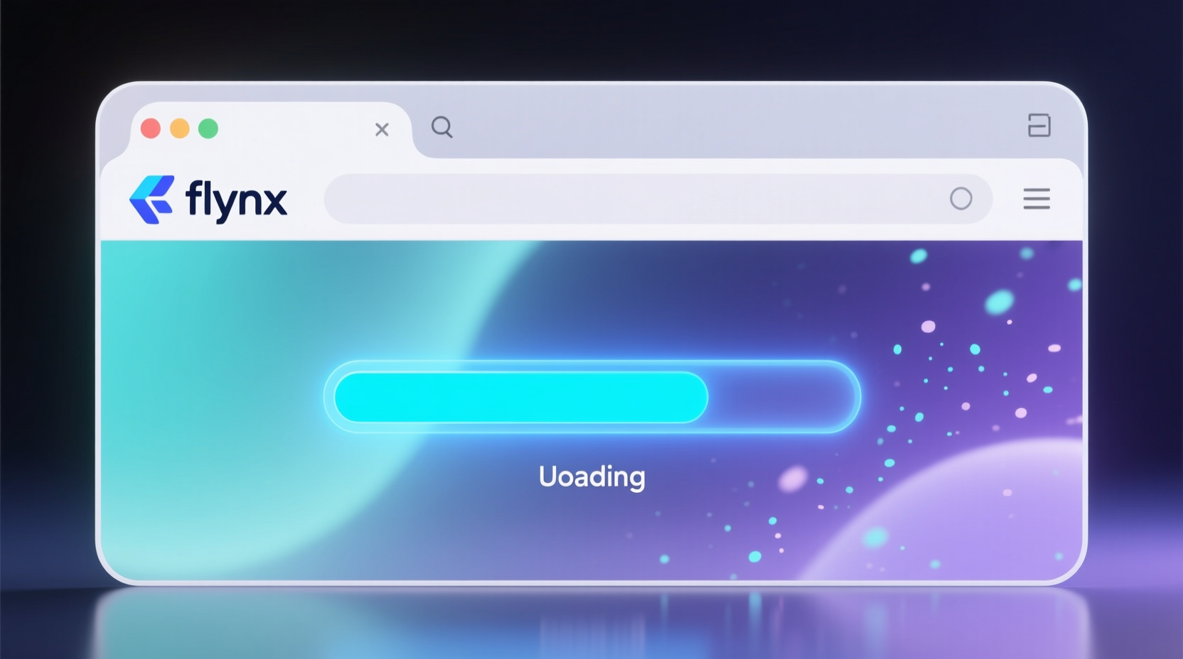 flynx opens links in background with a loading bar rea