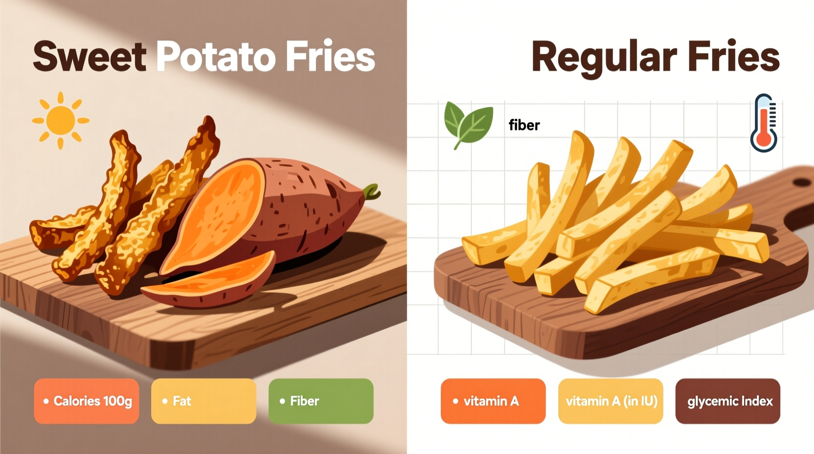 Sweet Potato vs Regular Fries: Nutritional Truth Revealed