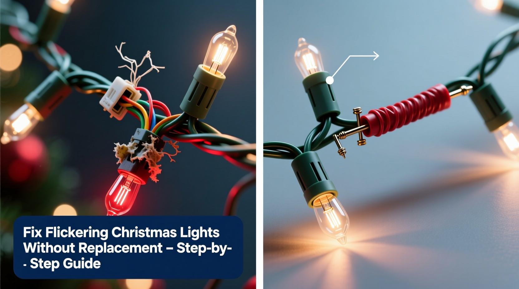 why do my christmas lights flicker and how to fix it without replacing the whole string