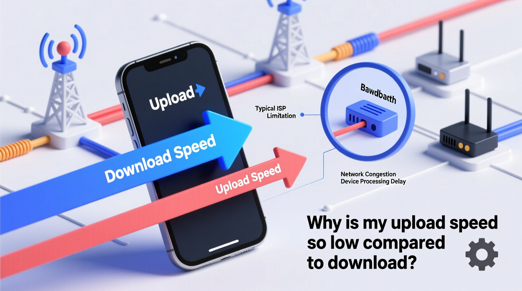 why is my upload speed so low compared to download