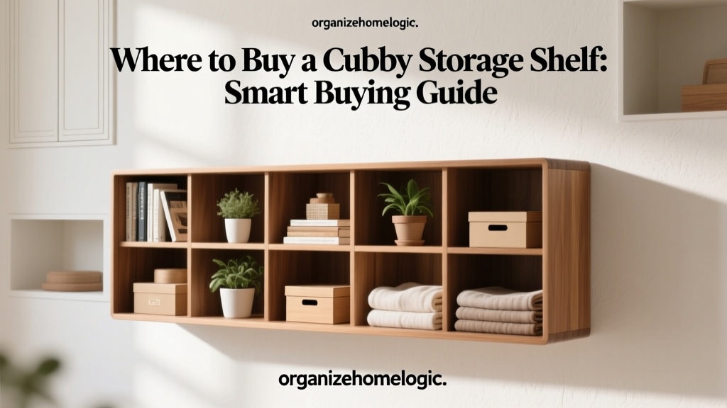 Where to Buy a Cubby Storage Shelf: Smart Buying Guide